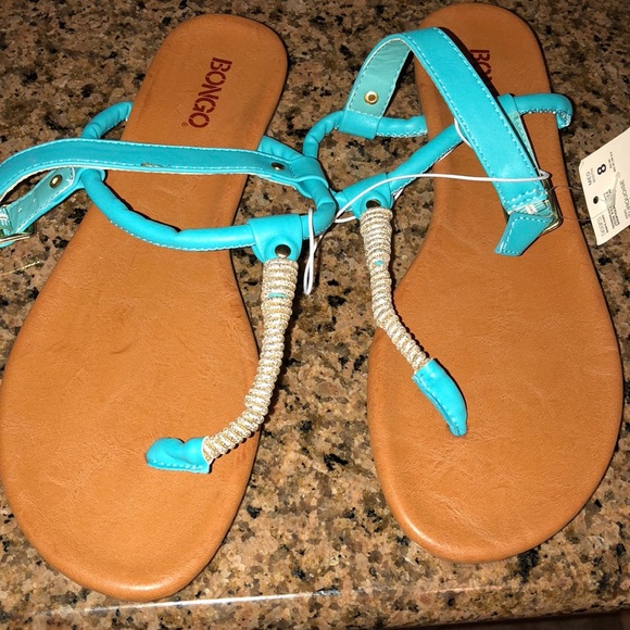 Bongo women’s turquoise wasabi t strap 8 - Picture 1 of 3